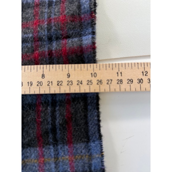 Polo Ralph Lauren Mens Plaid Wool Blend Scarf Made In Italy - Picture 5 of 6